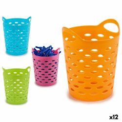 Cesta para Pinzas Amarillo Azul Naranja Rosa Poliestireno 14 x 17 x 14