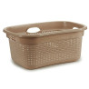 Cesto para la Ropa Beige Plástico 25 L 42,5 x 25,5 x 63,5 cm (12 Unid