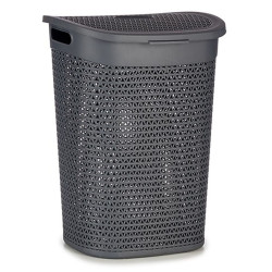 Cesto para la Ropa Antracita Plástico 60 L 43,5 x 57,5 x 34 cm (6 Uni