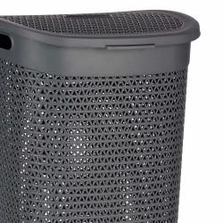 Cesto para la Ropa Antracita Plástico 60 L 43,5 x 57,5 x 34 cm (6 Uni