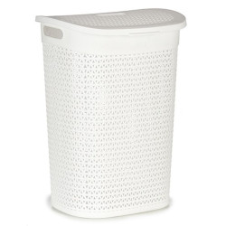 Cesto para la Ropa Blanco Plástico 60 L 43,5 x 57,5 x 34 cm (6 Unidad