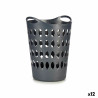 Cesto para la Ropa Antracita Plástico 50 L 44 x 56 x 41 cm (12 Unidad