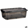 Caja de Almacenamiento con Ruedas Antracita Plástico 30 L 40 x 20,5 x