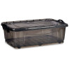 Caja de Almacenamiento con Ruedas Antracita Plástico 30 L 40 x 20,5 x