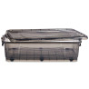 Caja de Almacenamiento con Ruedas Antracita Plástico 40 L 46,5 x 20 x