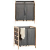 Cesto para la Ropa Sucia Marrón Gris Madera 30 L x 2 33 x 60 x 59,5 c