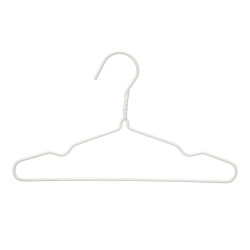 Juego de Perchas Infantil 30 x 18 x 1 cm Blanco Metal Silicona (24 Uni