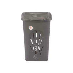 Cesto para la Ropa Sucia Stefanplast Antracita Plástico 50 L 37 x 56