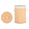 Cesto para la Ropa Sucia Natural Metal Bambú Madera MDF 48 L 37 x 50