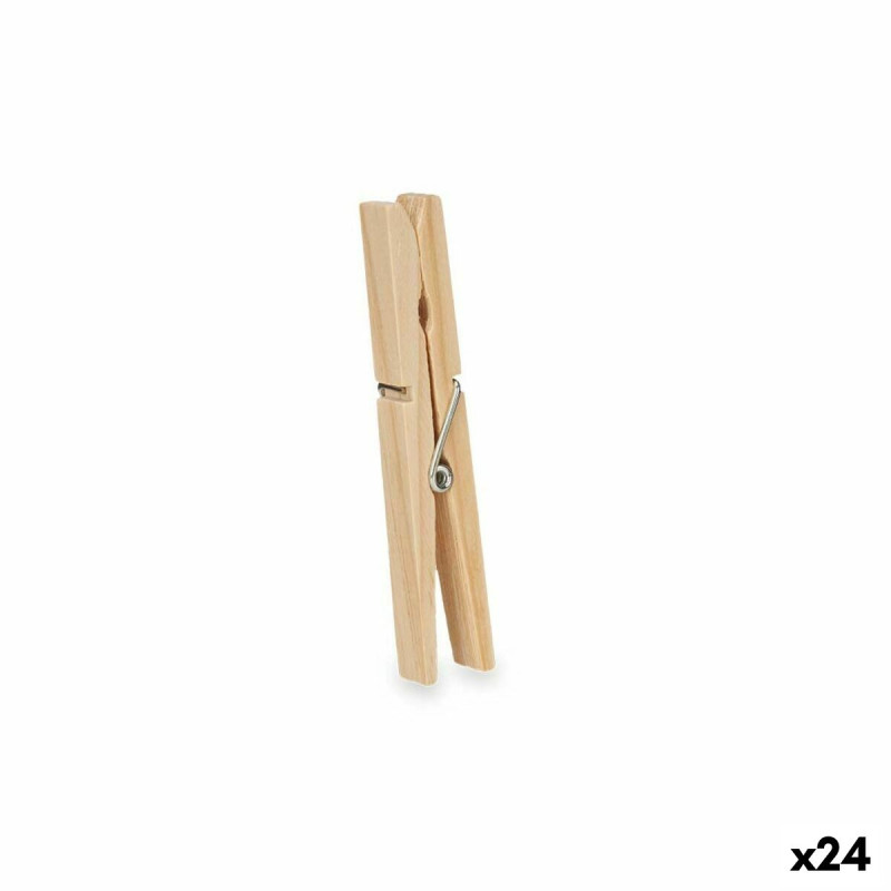 Pinzas para la Ropa Madera 24 Piezas Set (24 Unidades) Pinzas para la Ropa Madera 24 Piezas Set (24 Unidades)