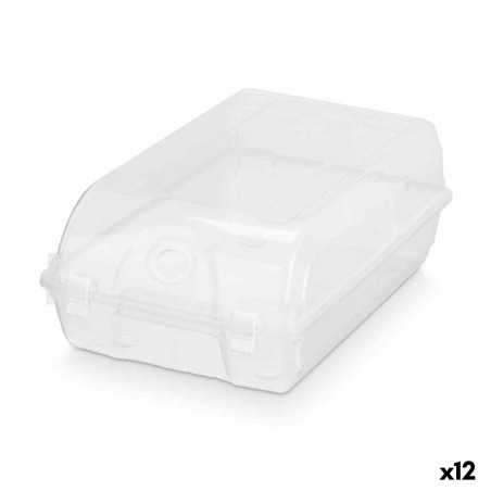 Caja apilable para zapatos Transparente Plástico 21 x 13 x 37 cm (12