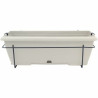 Jardinera Garden ID Blanco Efecto piedra 50 cm