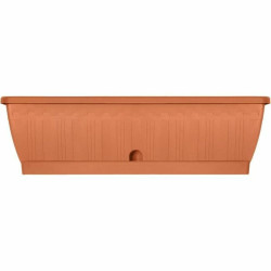 Jardinera Autorriego Garden ID Terracota 60 cm