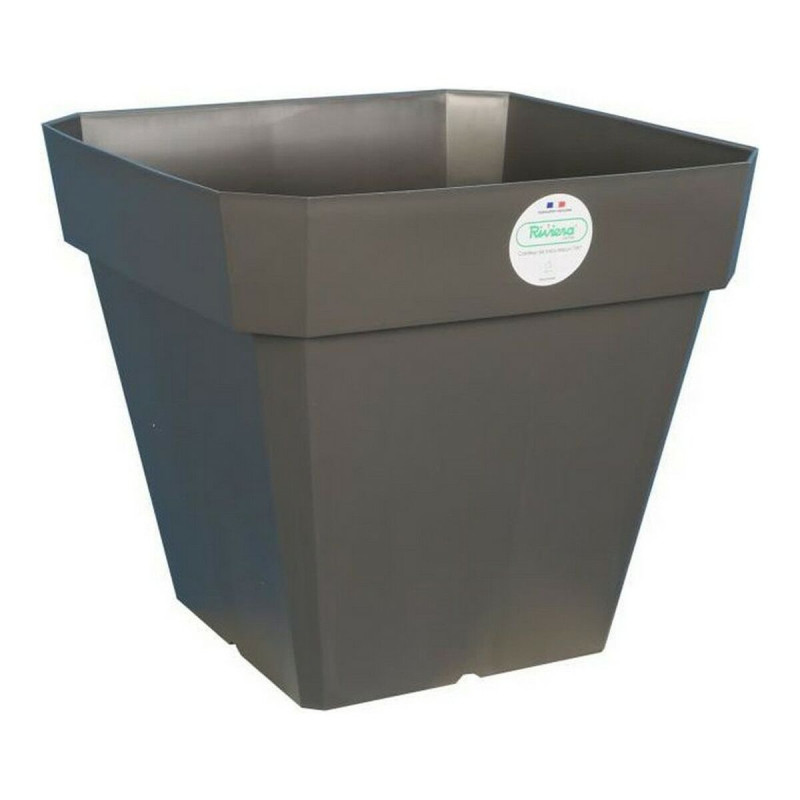 Maceta Riviera 65 L Gris oscuro 49 x 49 x 45 cm Gris Cuadrada Maceta Riviera 65 L Gris oscuro 49 x 49 x 45 cm Gris Cuadrada
