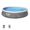 Bestway Piscina Hinchable Adulto Aro Ratan con Depurador 396x84 cm Jar