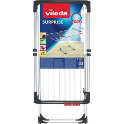 Tendedero Plegable Vileda 157235 Surprise Extensible Gris Acero Alumin