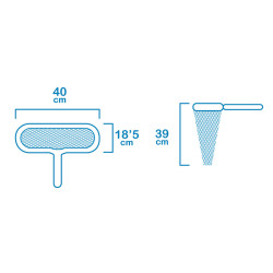 Recoge Hojas Para Piscinas EDM Classic (40 x 18,5 cm)