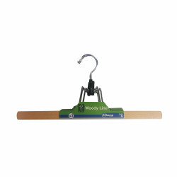 Perchas Mondex Falda Ecológico Natural Madera 3 Unidades (35 x 16 x 2