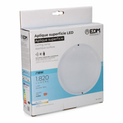 Aplique de Pared EDM 32447 Blanco Plástico F 18 W 120 W 1820 Lm Senso
