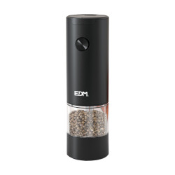Molinillo Eléctrico EDM 07772 Negro Transparente 70 ml Ø 5,5 x 17,6