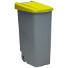 Cubo de Basura para Reciclaje Denox Amarillo 110 L