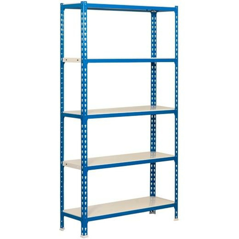 Estantería SimonRack Azul Blanco Metal 180 x 80 x 40 cm Estantería SimonRack Azul Blanco Metal 180 x 80 x 40 cm