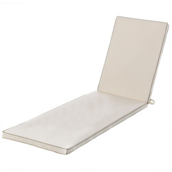 Cojín para Tumbona Crema 190 x 55 x 4 cm