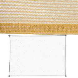 Velas de sombra 350 x 500 x 1 cm Beige Polietileno