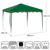 Pérgola Poliéster Acero 300 x 300 x 250 cm