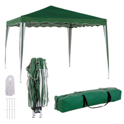 Pérgola Poliéster Acero 300 x 300 x 250 cm