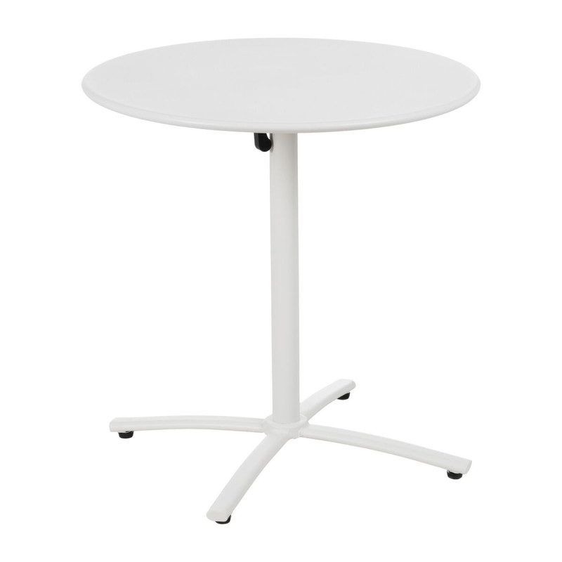 Mesa Auxiliar Plegable Blanco 70 x 70 x 72 cm