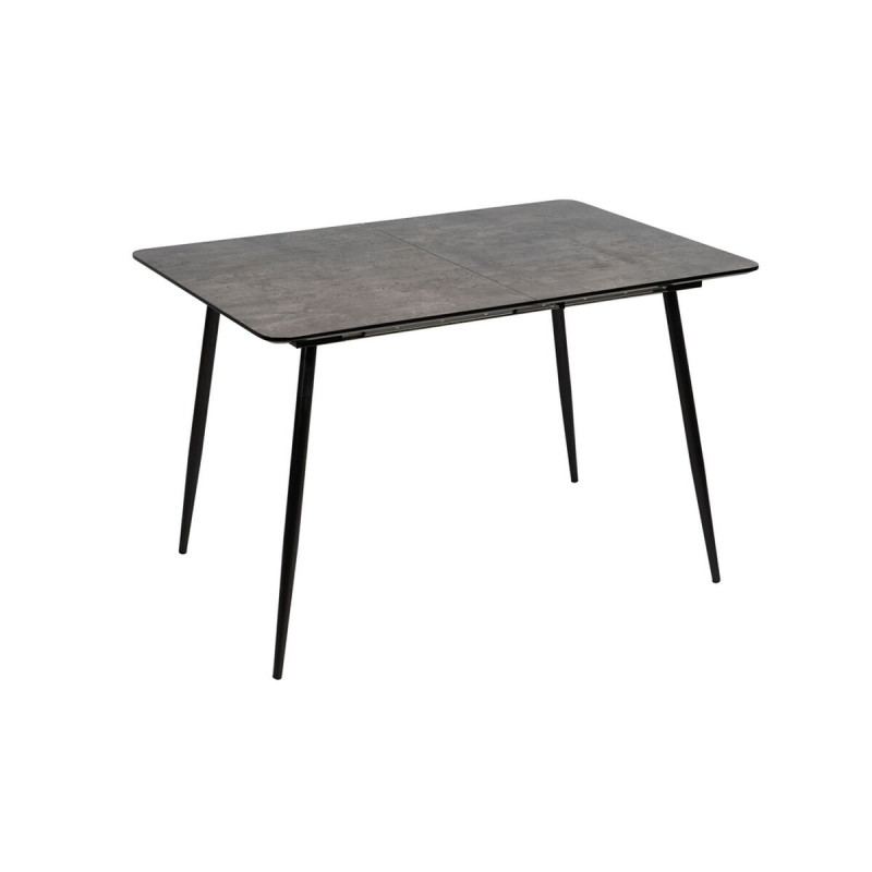 Mesa Extensible Negro Gris Hierro 120 x 80 x 75 cm Mesa Extensible Negro Gris Hierro 120 x 80 x 75 cm