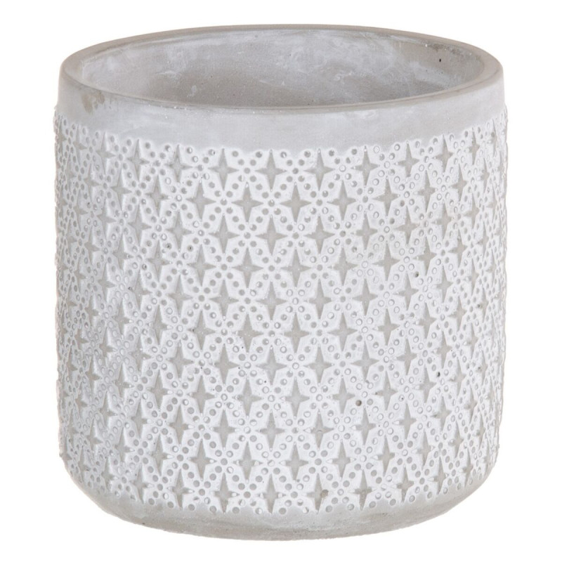 Macetero Gris Cemento 14 x 14 x 14 cm Macetero Gris Cemento 14 x 14 x 14 cm