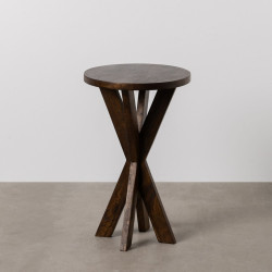 Mesita Auxiliar Natural 37 x 37 x 60 cm