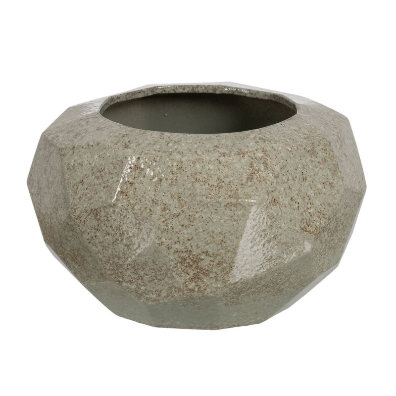 Macetero Verde Cerámica 40 x 40 x 26 cm Macetero Verde Cerámica 40 x 40 x 26 cm