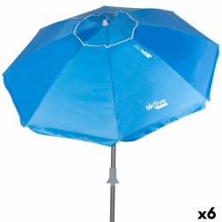 Sombrilla Aktive Azul Poliéster Aluminio 220 x 225 x 220 cm (6 Unidad