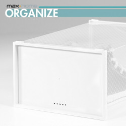 Caja apilable para zapatos Max Home Blanco 12 Unidades Polipropileno A