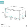 Caja apilable para zapatos Max Home Blanco 6 Unidades Polipropileno AB