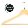 Juego de Perchas Max Home Natural Madera Acero 44,5 x 23 x 1 cm 20 Pie
