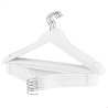 Juego de Perchas Max Home Blanco Madera Acero 44,5 x 23 x 1 cm 10 Piez