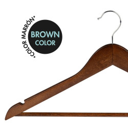 Juego de Perchas Max Home Marrón Madera Acero 44,5 x 23 x 1 cm 20 Pie