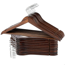 Juego de Perchas Max Home Marrón Madera Acero 44,5 x 23 x 1 cm 20 Pie