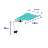 Marbueno Parasol Inclinable Aluminio Surtido Playa y Piscina 51X54X37