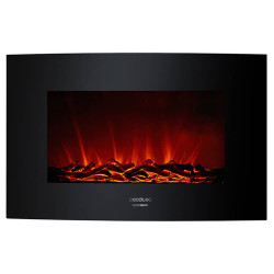 Chimenea Eléctrica Decorativa de Pared Cecotec Warm 3500 Curved Flame