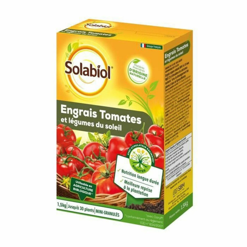 Fertilizante para plantas Solabiol Sotomy15 Tomate Legumbres 1,5 Kg Fertilizante para plantas Solabiol Sotomy15 Tomate Legumbres 1,5 Kg