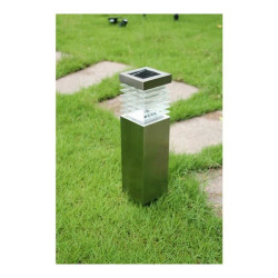 Lámpara solar Galix Sergioro Gris Acero Inoxidable 6 W 25 lm 10 x 47,