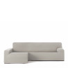 Funda para chaise longue de brazo largo izquierdo Eysa BRONX Beige Lin
