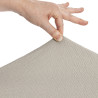 Funda para chaise longue de brazo largo izquierdo Eysa BRONX Beige Lin