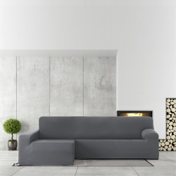 Funda para chaise longue de brazo largo izquierdo Eysa BRONX Gris oscu