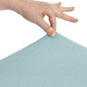 Funda para chaise longue de brazo largo derecho Eysa BRONX Aguamarina